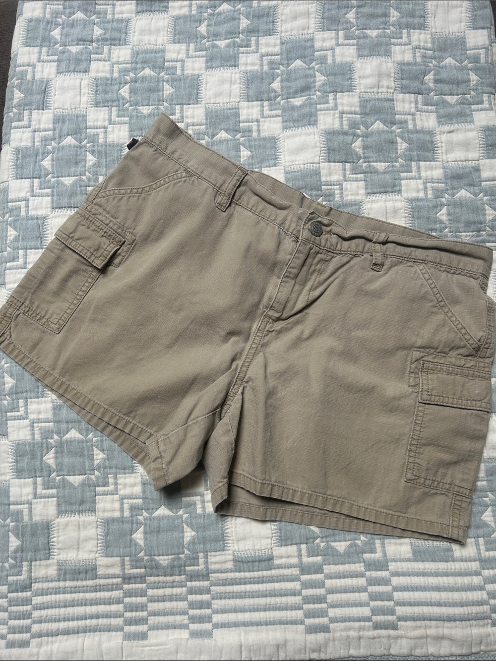 Vintage y2k Polo jeans company tan cargo short shorts 10